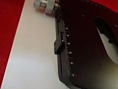 MICROSCOPE PART WILD SWISS SPECIMEN STAGE TABLE MICROMETER M20 AS IS B#TB5-3-12