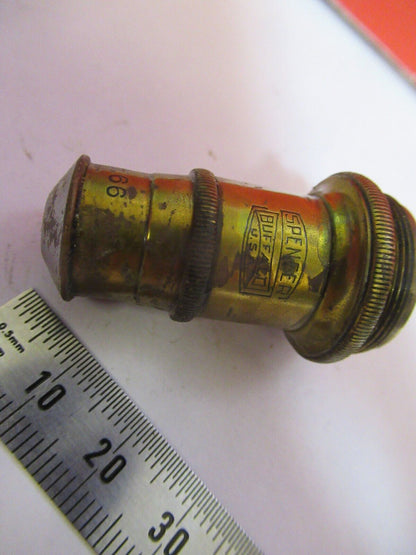 ANTIQUE BRASS SPENCER 44X OBJECTIVE MICROSCOPE PART AS PICTURED &S9-A-60