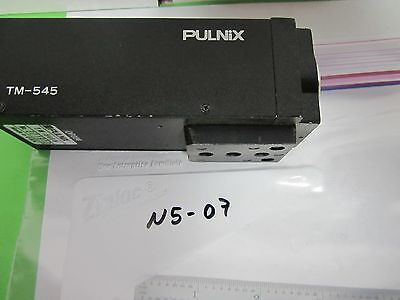 MICROSCOPE INSPECTION VIDEO CAMERA CCD PULNIX TM-545 OPTICS AS IS BIN#N5-07