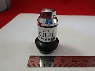 WILD HEERBRUGG SWISS HI 100X FLUOTAR OBJECTIVE MICROSCOPE PART OPTICS &94-A-16