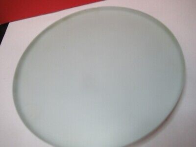 LARGE GLASS PLATE STAGE GLASS 6" DIAMETER MICROSCOPE PART AS PICTURED &Q1-A-74