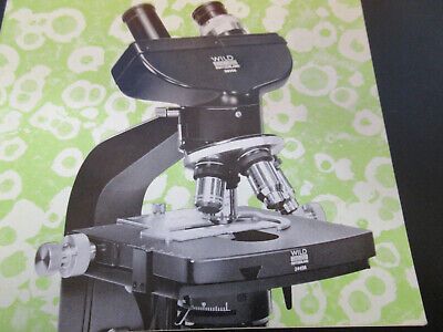 ORIGINAL BOOKLET WILD HEERBRUGG SWISS THEORY MICROSCOPE PART AS PICTURED W3