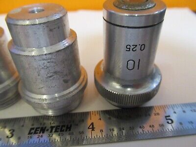 LOT LENSES OBJECTIVE OPTICS MICROSCOPE PART AS PICTURED &1E-C-94