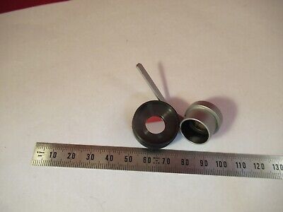 LOT MOUNTED FILTERS UNKNOW MAKER MICROSCOPE PART OPTICS AS PICTURED #10-B-10