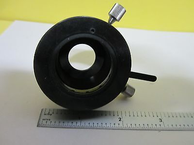 MICROSCOPE PART NIKON JAPAN CONDENSER + IRIS OPTICS AS IS BIN#T8-13