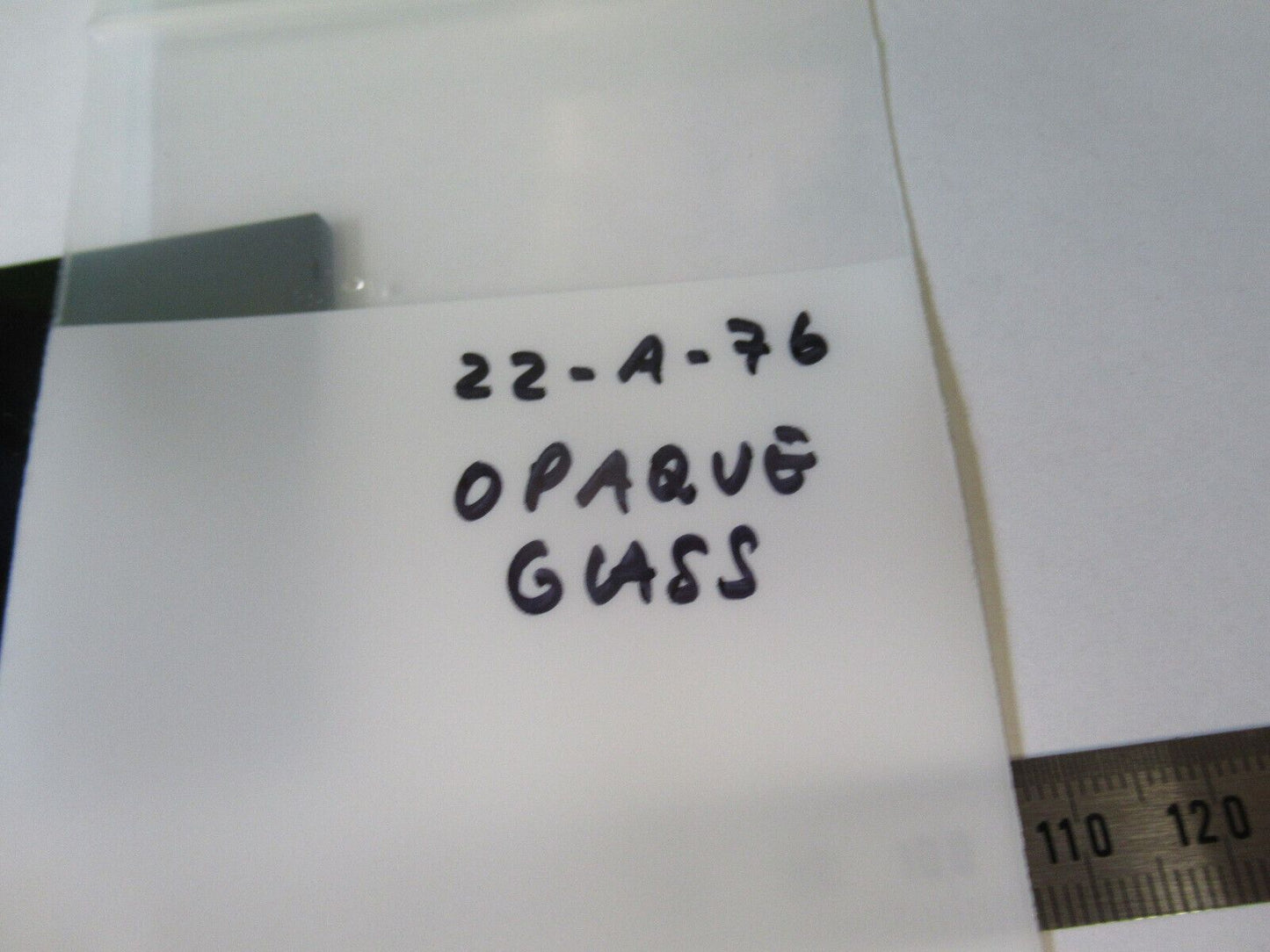 OPTICAL SQUARE OPAQUE GLASS BLANK or very dark OPTICS AS PICTURED &22-A-76