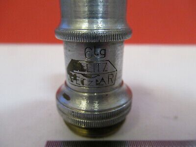 FOR PARTS ERNST LEITZ OBJECTIVE "6lg"  MICROSCOPE PART AS PICTURED &Q3-B-70