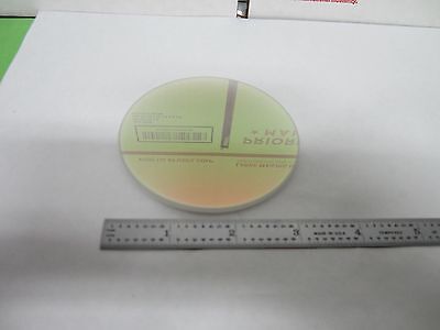 OPTICAL COATED FLAT WINDOW WITH RARE HUE LASER OPTICS BIN#M6-07ii