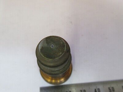 ANTIQUE BRASS LEITZ GERMANY OBJECTIVE "2" MICROSCOPE PART AS PICTURED F6-B-110