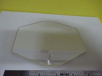 MICROSCOPE PART LARGE TRUNCATED GLASS [chip] SPECIMEN TABLE OPTICS AS IS B#X6-06