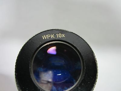 MICROSCOPE PART EYEPIECE POLYVAR REICHERT LEICA WPK 10X OPTICS AS IS BIN#R6-05