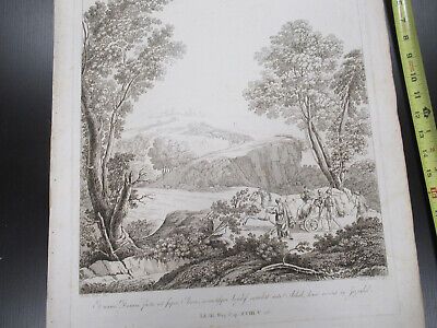 ANTIQUE ETCHING ITALIA ROME CIRCA 1810 GASPARD DUGHET PIETRO PARBONI AS PIC iv