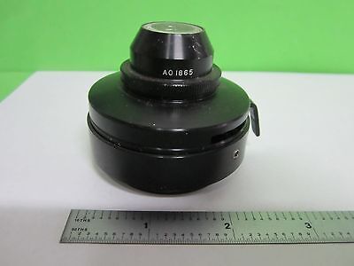 MICROSCOPE AMERICAN OPTICS AO 1865 LWD SUBSTAGE CONDENSER AS IS BIN#T1-47