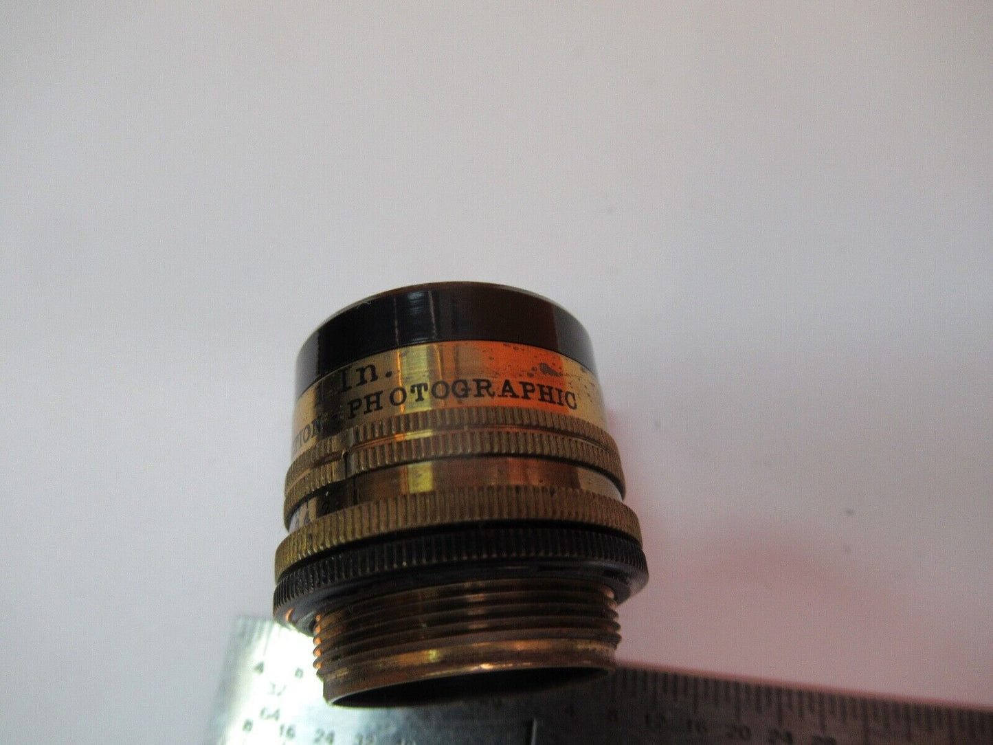 RARE BAUCH LOMB OBJECTIVE 1 IN IRIS PROJECTION MICROSCOPE PART AS PIC &A2-A-11