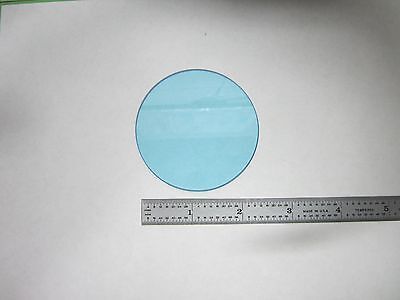 OPTICAL CLEAR BLUE FILTER GLASS LASER OPTICS AS IS BIN#L2-21