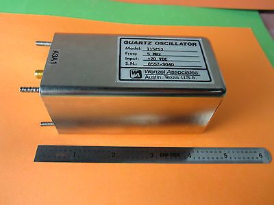 WENZEL 5 MHz LOW PHASE NOISE QUARTZ OSCILLATOR FREQUENCY STANDARD BIN#D3