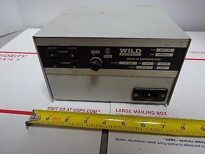 WILD SWISS LAMP POWER SUPPLY ILLUMINATOR MODELL MTR 22 AS IS BIN#TC-1