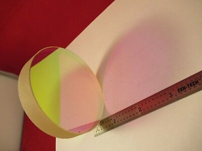 OPTICAL FLAT ZERODUR 3" DIA DICHROIC MIRROR 1/10 WAVE LASER OPTICS &5-A-95