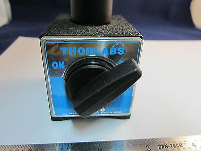 OPTICAL FIXTURE THORLABS MAGNETIC MOUNT + MIRROR AS IS LASER OPTICS i BIN#20