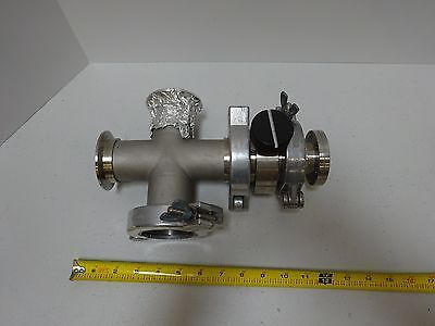 MDC HIGH VACUUM VALVE + FITTINGS HEAVY STAINLESS STEEL AS IS BIN#TC-1-F