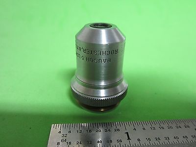 OPTICAL VINTAGE MICROSCOPE OBJECTIVE BAUSCH LOMB 10X OPTICS BIN#40-78