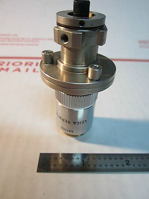 LEITZ WETZLAR GERMANY MICROSCOPE OBJECTIVE 100X FLUOTAR OPTICS BIN#A1-29