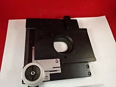 MICROSCOPE PART LEICA ATC STAGE SPECIMEN TABLE MICROMETER OPTICS AS IS #36-G-06