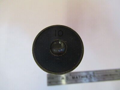 ANTIQUE MICROSCOPE PART 10X LEITZ GERMANY OCULAR EYEPIECE AS PICTURED &13-FT-07