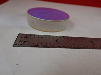 OPTICAL COATED LENS FILTER [goo in the back side] OPTICS AS IS &81-A-46