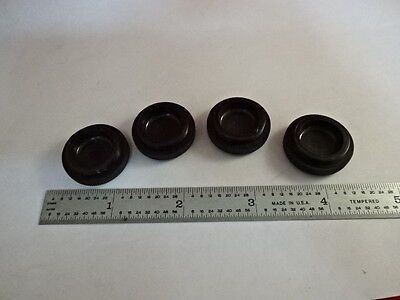 UNITRON NOSEPIECE PLASTIC CAPS LOT 4 EA MICROSCOPE PART AS PICTURED &AQ-A-06