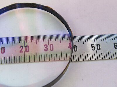 OPTICAL COATED LENS MIL SPEC HOLED COATING RARE OPTICS AS PICTURED &87-FT-57