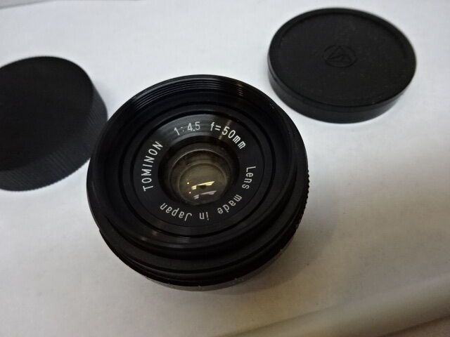 OPTICAL LENS TOMINON JAPAN F=50mm 1:4.5 POLAROID OPTICS AS IS #82-15