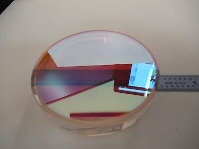 OPTICAL FLAT COATED 3" DIAMETER FUSED SILICA ZYGO OPTICS AS PICTURED &16-A-12