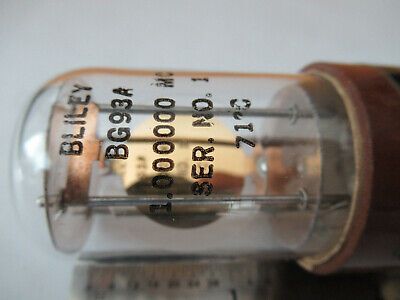 ANTIQUE BLILEY ELECTRIC GLASS PKG QUARTZ CRYSTAL 1 MHz FREQUENCY CONTROL F3-A-60