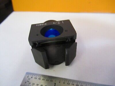 LEITZ GERMANY CUBE I2/3 513604 FLUOR MICROSCOPE PART OPTICS AS PICTURED &85-B-41