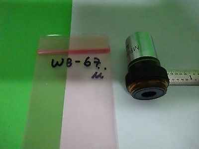 MICROSCOPE PART OBJECTIVE OLYMPUS JAPAN MPLAN 40X OPTICS AS IS BIN#W8-67