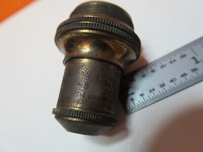 ANTIQUE BAUSCH LOMB BRASS OBJECTIVE 2/3 MICROSCOPE PART AS PICTURED &17-A-73B