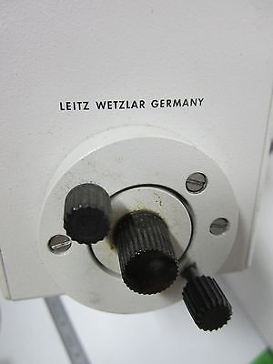 MICROSCOPE PART LEITZ GERMANY LAMP HOUSING ILLUMINATOR OPTICS AS IS BIN#P3-01