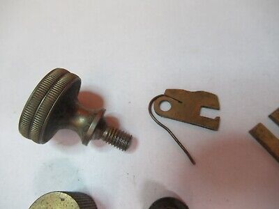 FOR PARTS LOT BRASS PARTS ASSORTED MICROSCOPE PARTS AS PICTURED &7B-B-131