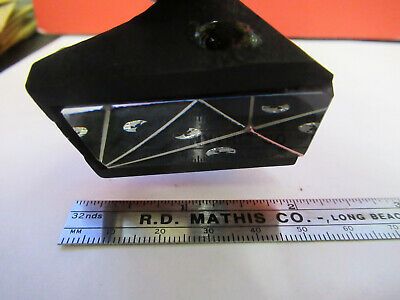 BAUSCH LOMB MOUNTED GLASS PRISM MICROSCOPE PART AS PICTURED &B9-FT-05