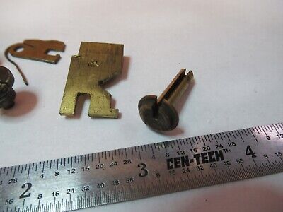 FOR PARTS LOT BRASS PARTS ASSORTED MICROSCOPE PARTS AS PICTURED &7B-B-131