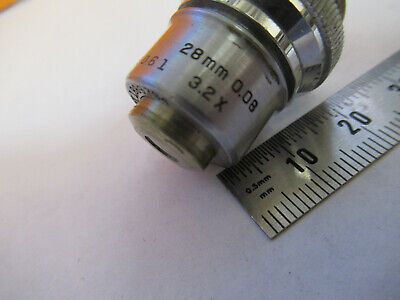 VINTAGE BAUSCH LOMB 3.2X OBJECTIVE OPTICS MICROSCOPE PART AS PICTURED &W3-B-36