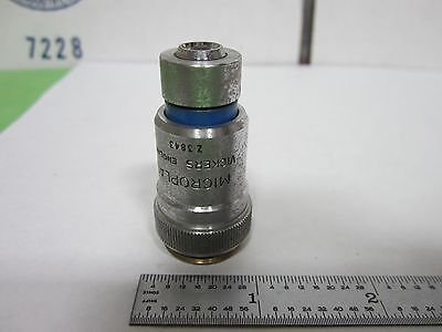 MICROSCOPE OBJECTIVE VICKERS ENGLAND 20X OPTICS BIN#R6-23