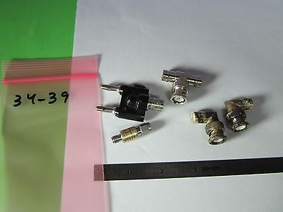 CONNECTOR BANANA BNC ELBOW and ATTENUATOR RF MICROWAVE OR DMM TESTER BIN#34-39