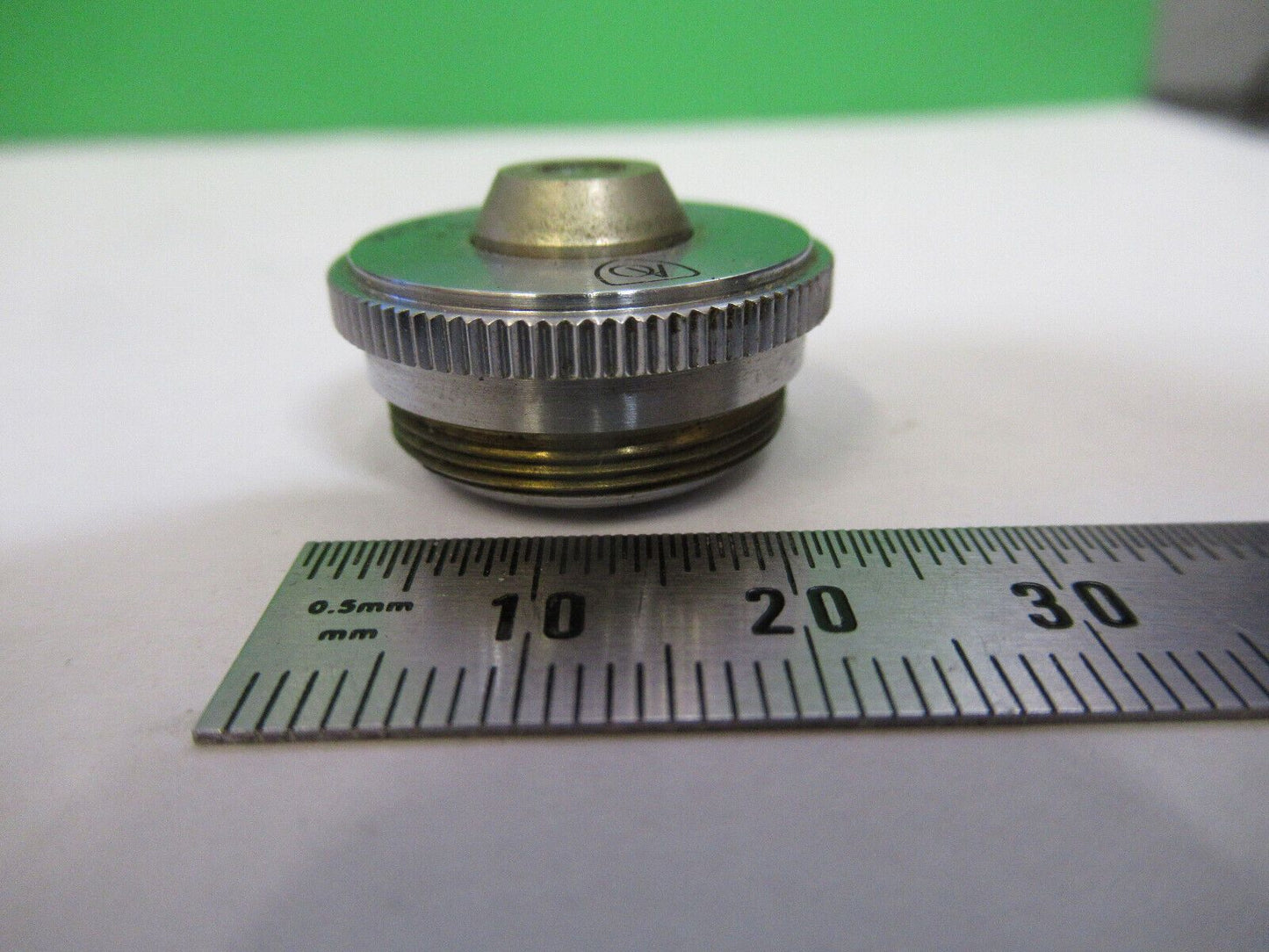 AMERICAN OPTICS AO OBJECTIVE 3.5X LENS MICROSCOPE PART AS PICTURED R4-A-33