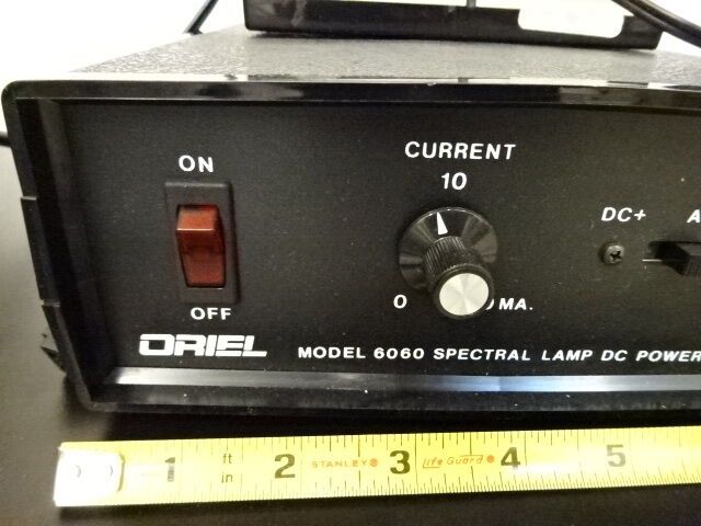 OPTICAL ORIEL 6060 SPECTRAL LAMP DC POWER SUPPLY AS PICTURED WITH LAMP  #TB-3