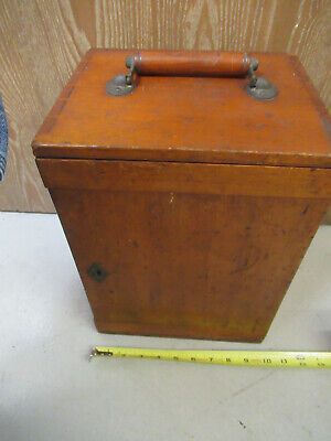 ANTIQUE EMPTY WOOD CASE WATSON UK RARE MICROSCOPE PART AS PICTURED &TB-5