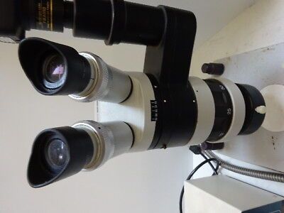 EDMUNDS SCIENTIFIC WILD M7 HEERBRUGG SWISS MADE OPTICAL STEREO MICROSCOPE + LAMP