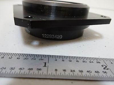 OPTICAL LARGE MOUNTED MIL SPEC CONVEX LENS LASER OPTICS AS IS BIN#D7-E-07