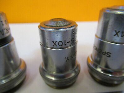 AO AMERICAN OPTICS OBJECTIVE SPENCER LOT MICROSCOPE PART AS PICTURED &8y-a-102